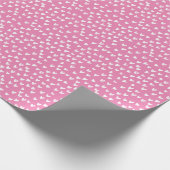 Sweet Hand-Drawn Hearts Pattern Birthday Valentijn Cadeaupapier (Hoek)