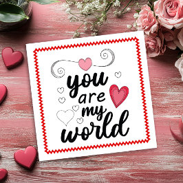 Sweet Hand Drawn Valentine’s Day Card for Her Sket Feestdagenkaart