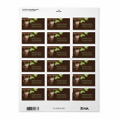 Sweet Hanging Monkey Adreslabel Etiket (Full Sheet)