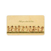  Sweet Happily Dancing Cherubs Aangepast label (Voorkant)