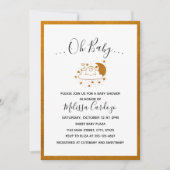 Sweet Happy Cloud en Moon Baby shower Invitation Kaart (Voorkant)