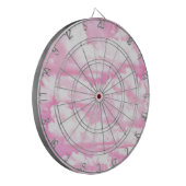 Sweet Happy Fuchsia roze wolken Dartbord (Voorkant Links)