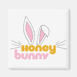 Sweet Happy Hunny Bunny Honey Rabbit Art Magneet
