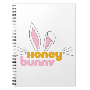 Sweet Happy Hunny Bunny Honey Rabbit Art Notitieboek