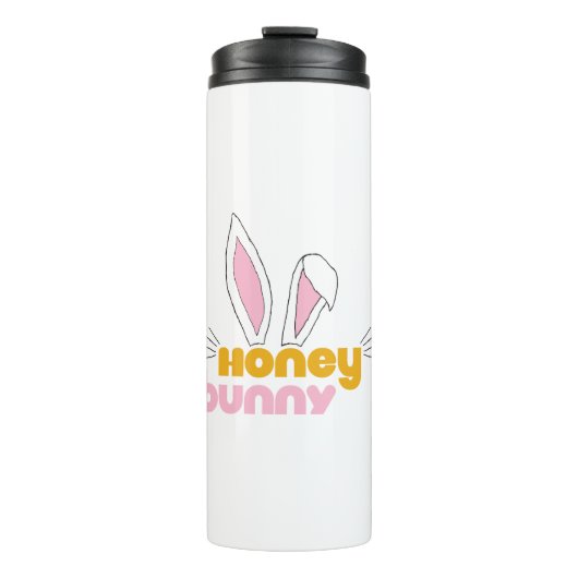 Sweet Happy Hunny Bunny Honey Rabbit Art Thermosbeker (Voorkant)
