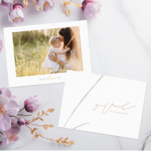 Sweet "Happy Love Day" Fotokaart Kaart