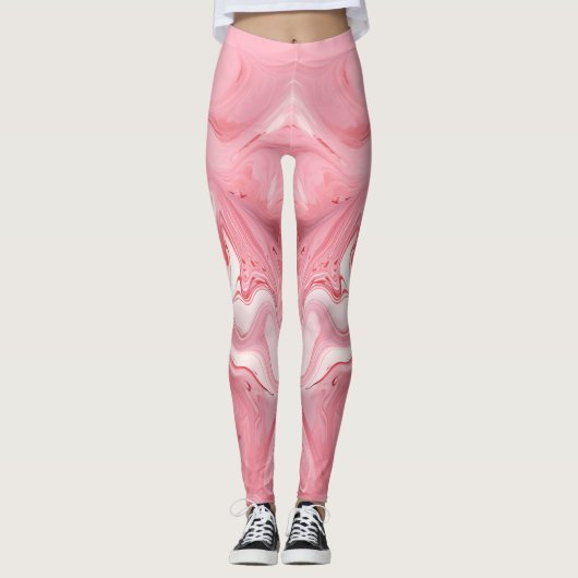 Sweet Harmony: Snoep marmer voor Borden Leggings (Voorkant)