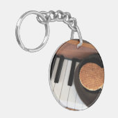 Sweet Harmony – Stroopwafel on Piano Key Holder Ke Sleutelhanger (Voorkant Links)