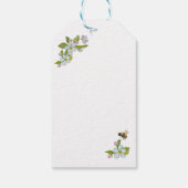 Sweet Harmony: Waterverf appels en een bij Cadeaulabel (Achterkant)