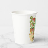 Sweet Harmony: Waterverf appels en een bij Papieren Bekers (Rechts)