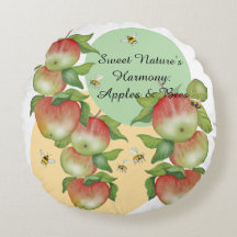 Sweet Harmony: Waterverf appels en een bij