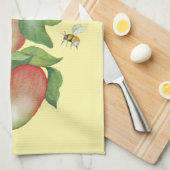 Sweet Harmony: Waterverf appels en een bij Theedoek (Quarter Fold)