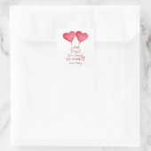 Sweet hart met stippen School Treat Favor Sticker (Tas)
