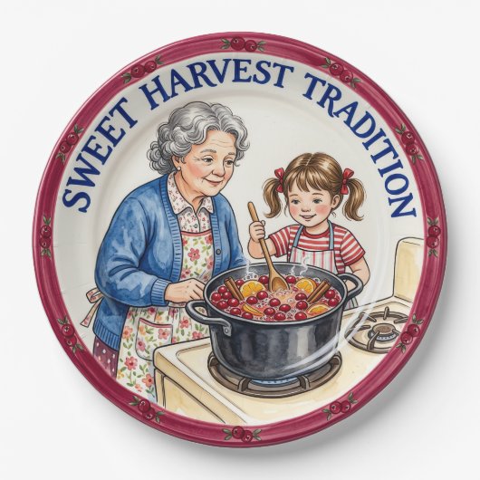 "Sweet Harvest Tradition" Thanksgiving bord (Voorkant)