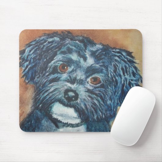 SWEET HAVANESE PUPPY MOUSEPAD MUISMAT (Met muis)