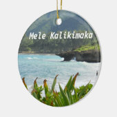 Sweet Hawaiian Beach kerstversiering Keramisch Ornament (Links)