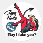 SWEET HEADS #HG RONDE STICKER (Voorkant)