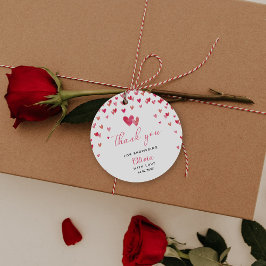 Sweet heart-Baby shower Bedankjes Labels