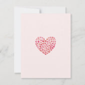 Sweet heart-Baby shower Bedankkaart (Achterkant)