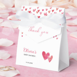 Sweet heart Baby shower Dank je wel Bedankdoosjes