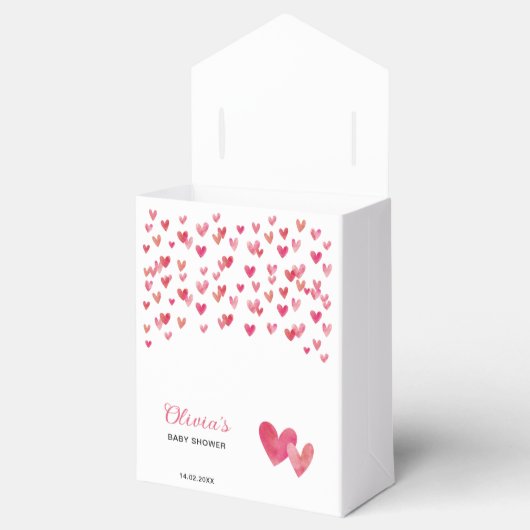 Sweet heart Baby shower Dank je wel Bedankdoosjes (Geopend)