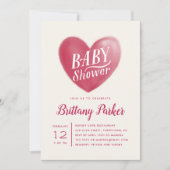 Sweet Heart | Baby shower | Ivory Kaart (Voorkant)