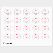 Sweet heart-Baby shower Ronde Sticker (Vel)