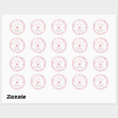Sweet Heart Baby shower Ronde Sticker (Vel)