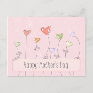 Sweet heart ballonnen happy mother day briefkaart