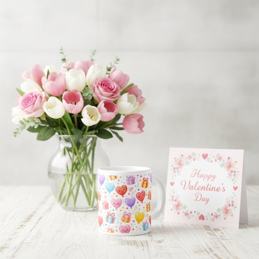 Sweet Heart Balloons Mug Gift for Any Occasion Grote Koffiekop