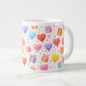 Sweet Heart Balloons Mug Gift for Any Occasion Grote Koffiekop (Voorkant rechts)