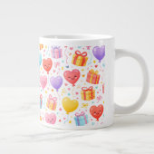 Sweet Heart Balloons Mug Gift for Any Occasion Grote Koffiekop (Rechts)