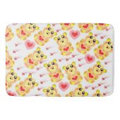 Sweet Heart Bear Nursery Pattern Badmat (Voorkant)