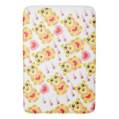 Sweet Heart Bear Nursery Pattern Badmat (Voorkant Verticaal)