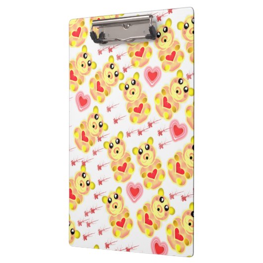 Sweet Heart Bear Nursery Pattern Klembord (Links)