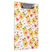 Sweet Heart Bear Nursery Pattern Klembord (Rechts)