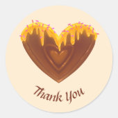 Sweet Heart Bedankt Sticker Kleurrijk Smakelijk (Voorkant)