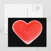 Sweet Heart Black briefkaart (Voorkant / Achterkant)