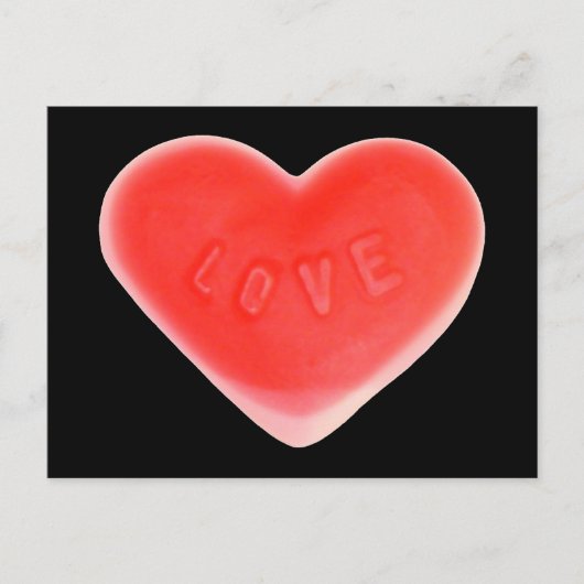 Sweet Heart Black briefkaart (Voorkant)