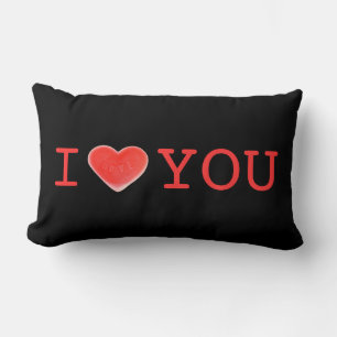 Sweet Heart Black Ik hoor jullie twee kanten lumba Kussen