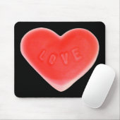 Sweet Heart Black mousepad Muismat (Met muis)
