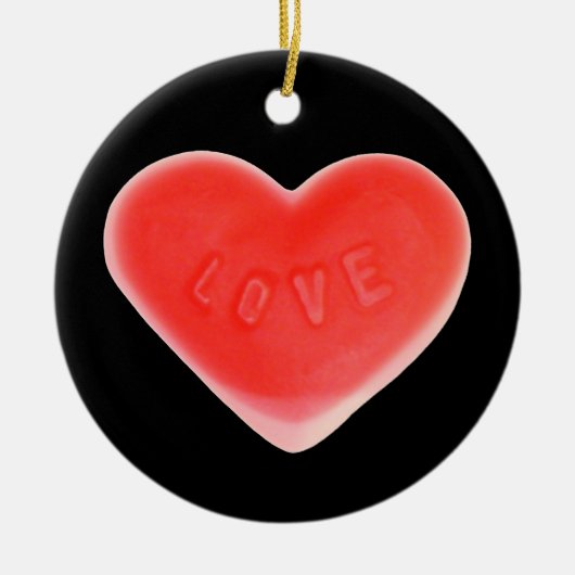 Sweet Heart Black ornament (Voorkant)