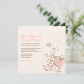 Sweet Heart & Butterfly Swirls Weddenschap Kaart (Staand voorkant)