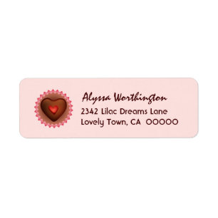 Sweet Heart Chocolade Snoep A01 Etiket