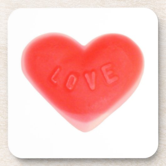 Sweet Heart cork onderzetter set (Voorkant)