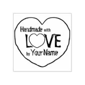 Sweet ♥ Heart CUSTOM "Handgemaakt met liefde" Art  Rubberstempel (Afrduk)