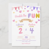 Sweet Heart Dubbel Het Leuke Meisje Gezamenlijke V Kaart (Voorkant)