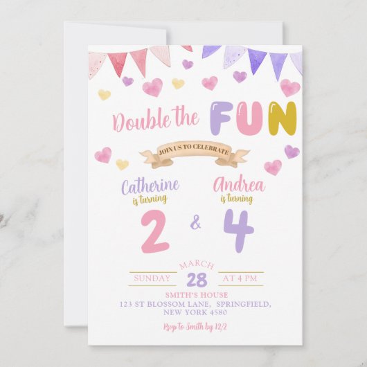 Sweet Heart Dubbel Het Leuke Meisje Gezamenlijke V Kaart (Voorkant)