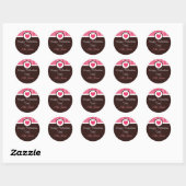 Sweet Heart Gepersonaliseerde Valentijnsdag Sticke Ronde Sticker (Vel)