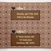 "Sweet heart Growing" verjaardagsuitnodiging Drieluik Uitnodiging (Binnenkant midden)